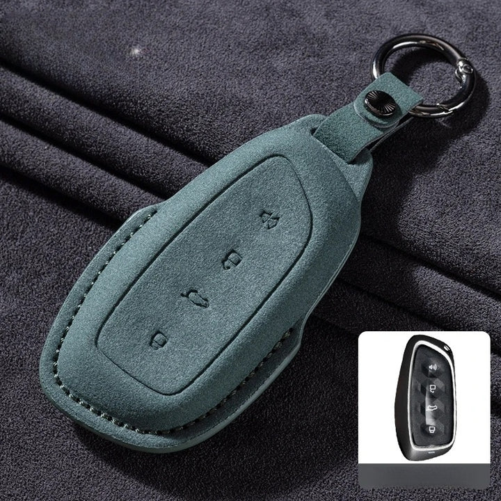 Suede Leather Key Cover for GWM HAVAL