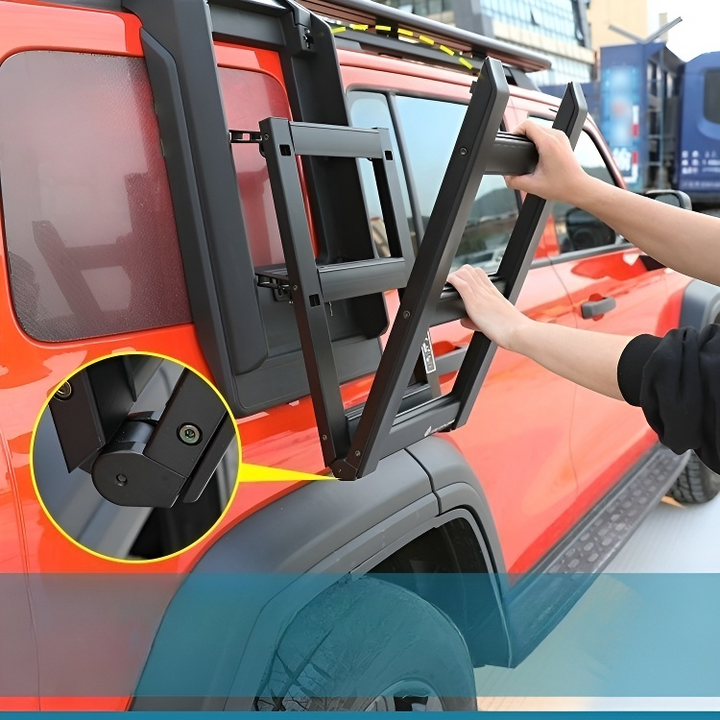 Aluminum Alloy Rear Window Folding Ladder for GWM Tank 300 - HOT GWM