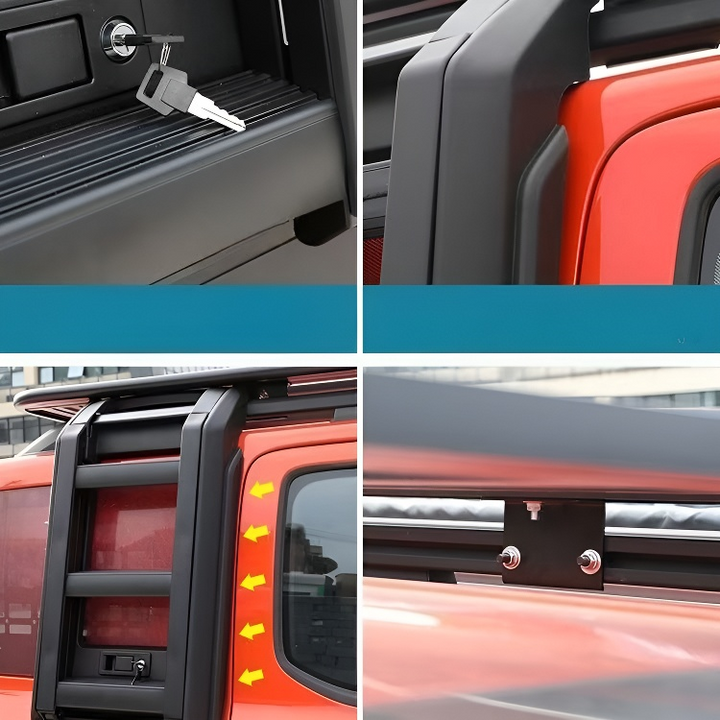 Aluminum Alloy Rear Window Folding Ladder for GWM Tank 300 - HOT GWM