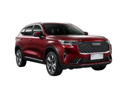 Red GWM HAVAL H6 SUV parked against a white background