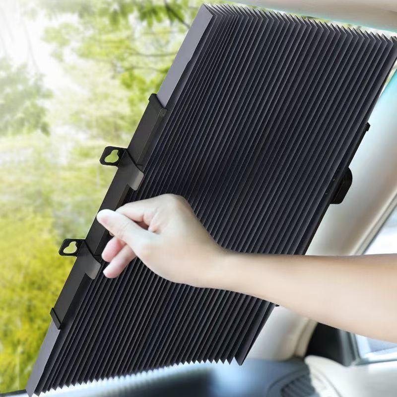 Einziehbarer Sonnenschutz für die Windschutzscheibe